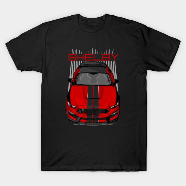 Shelby GT350 - Red & Black T-Shirt by V8social